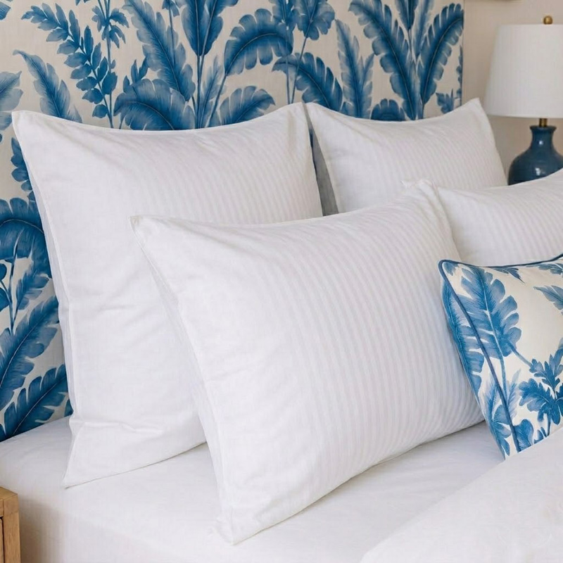 Μαξιλαροθήκη (55x75) Sateen Stripe 1εκ Βαμβακοσατέν 310 Κλωστών Apollon
