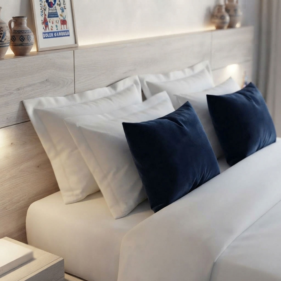 Μαξιλαροθήκη Oxford Style (52x72+7) 100% Βαμβάκι 200 Κλωστών Florentia